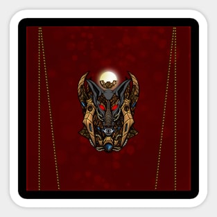 Steampunk of anubis Sticker